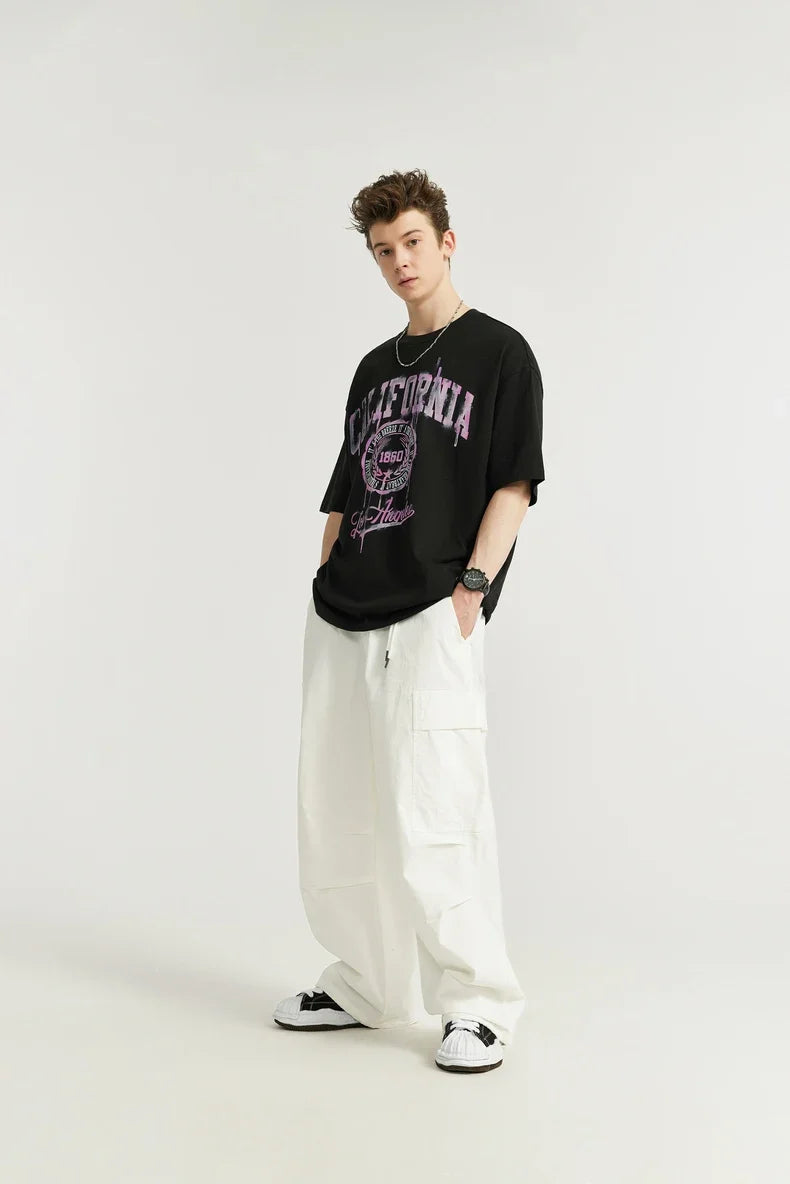 T-shirt w stylu vintage, tie-dye
