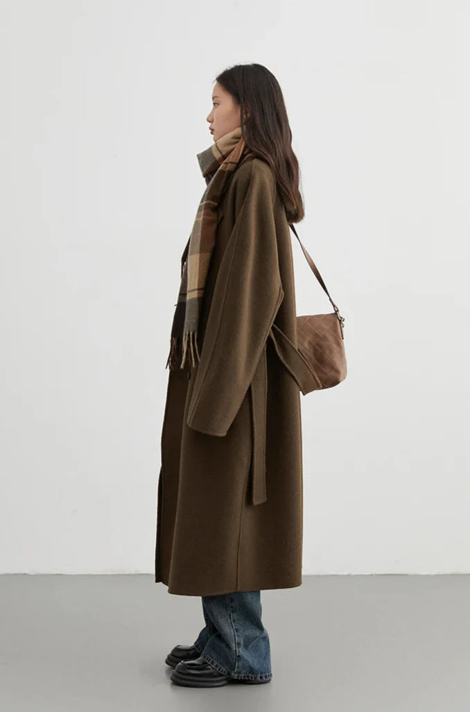 Płaszcz wełniany retro