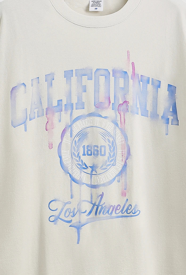 T-shirt w stylu vintage, tie-dye