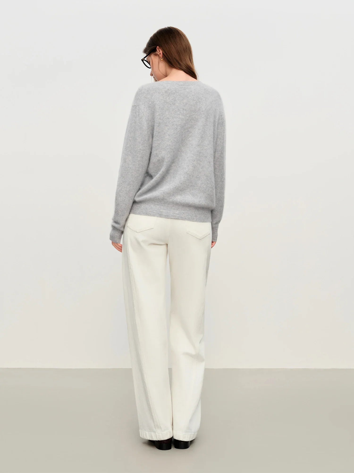 Kardigan dzianinowy z mieszanki wełny