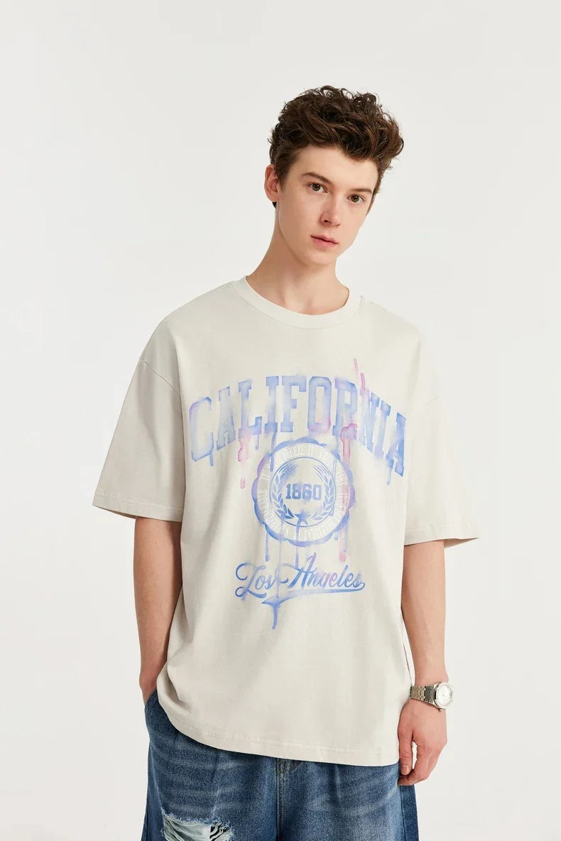 T-shirt w stylu vintage, tie-dye