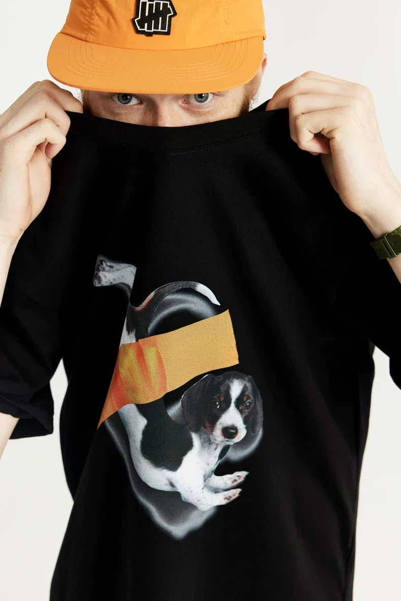 T-shirt z nadrukiem szczeniaka