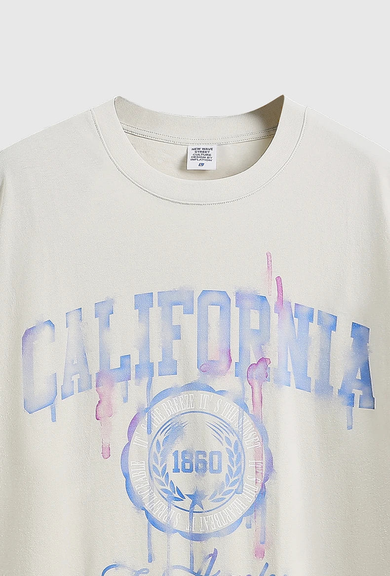T-shirt w stylu vintage, tie-dye