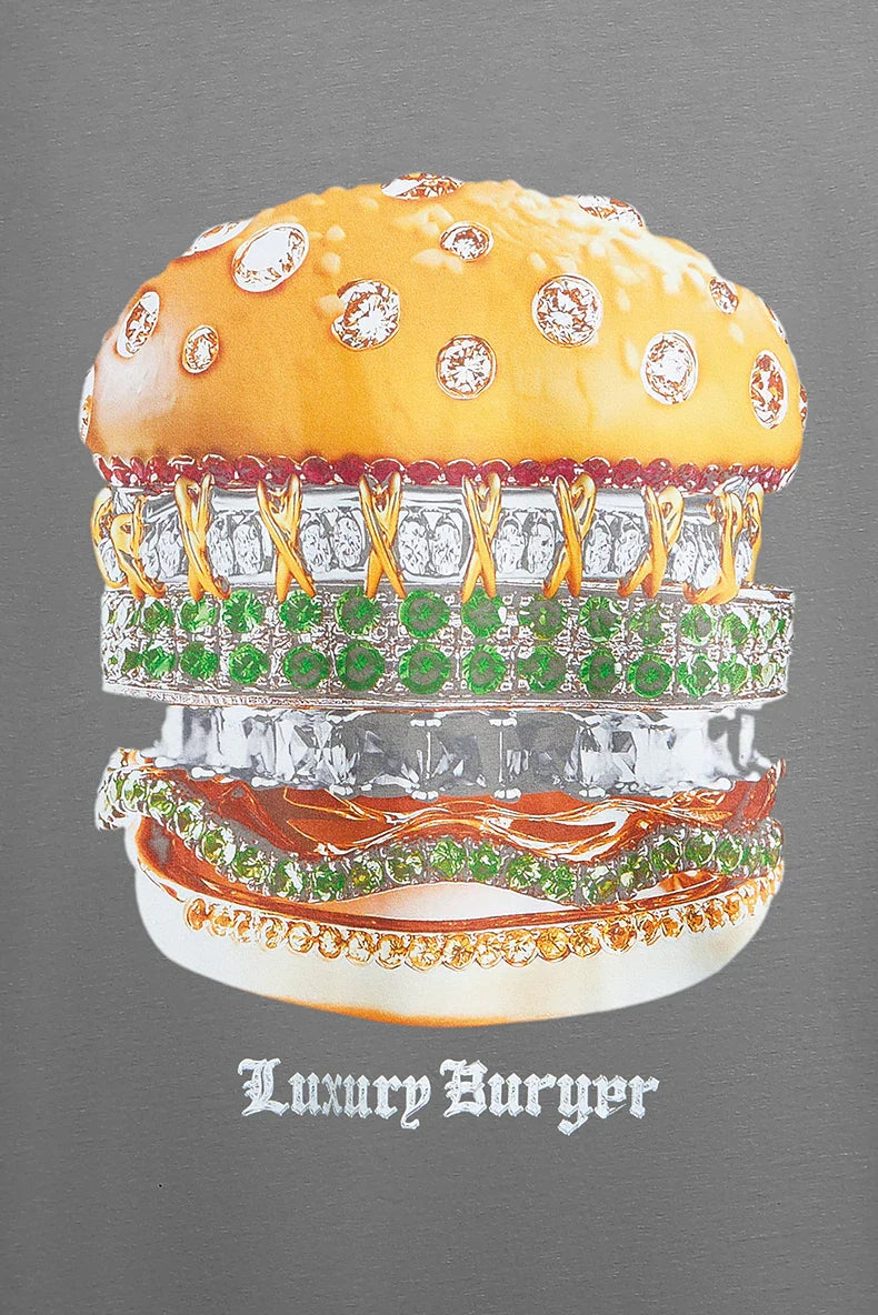 T-shirt z nadrukiem hamburgera