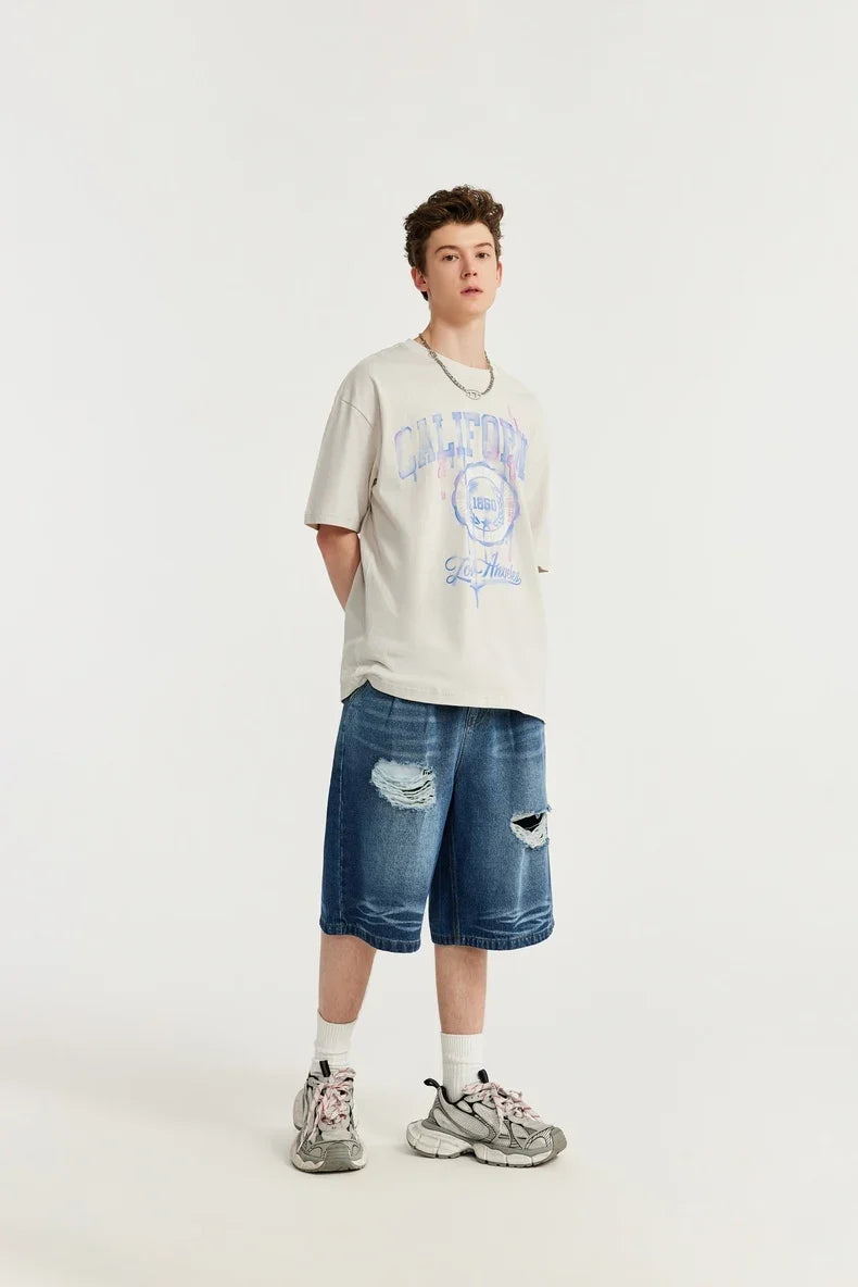 T-shirt w stylu vintage, tie-dye