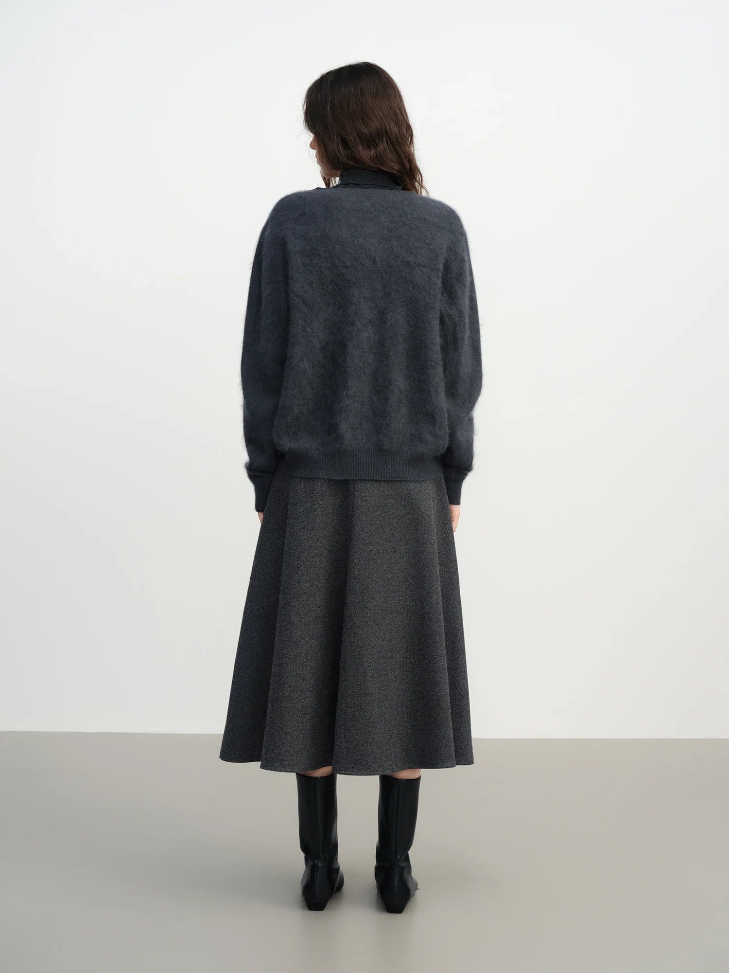 Kardigan dzianinowy z mieszanki wełny