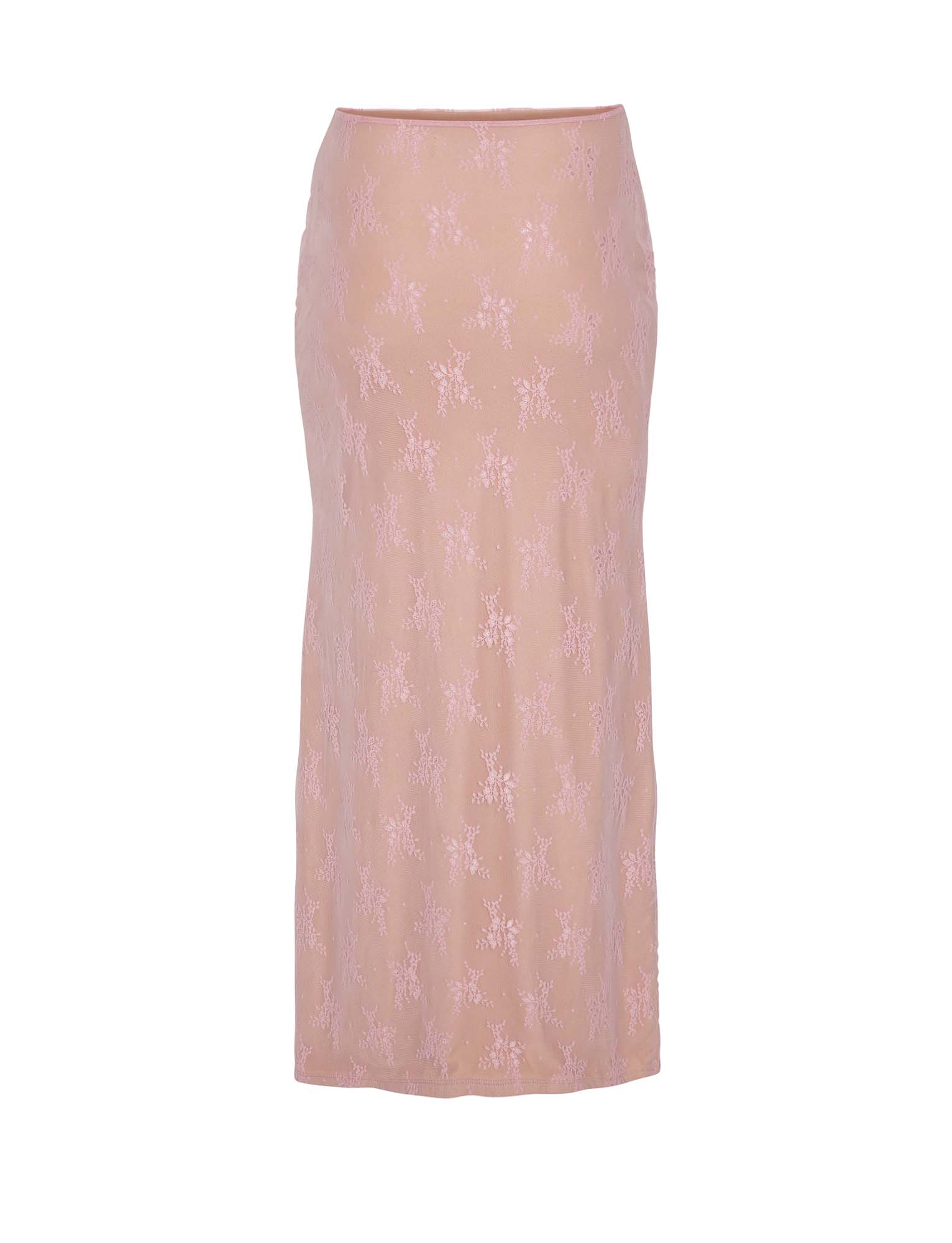 Elegancki póęprzezroczysty top ze spódnicą