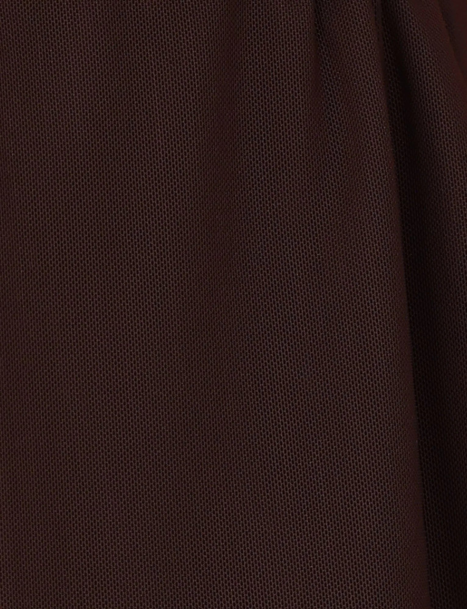 Komplet ciemnobrązowej bluzki z dekoltem halter i spódnicy biodrowej