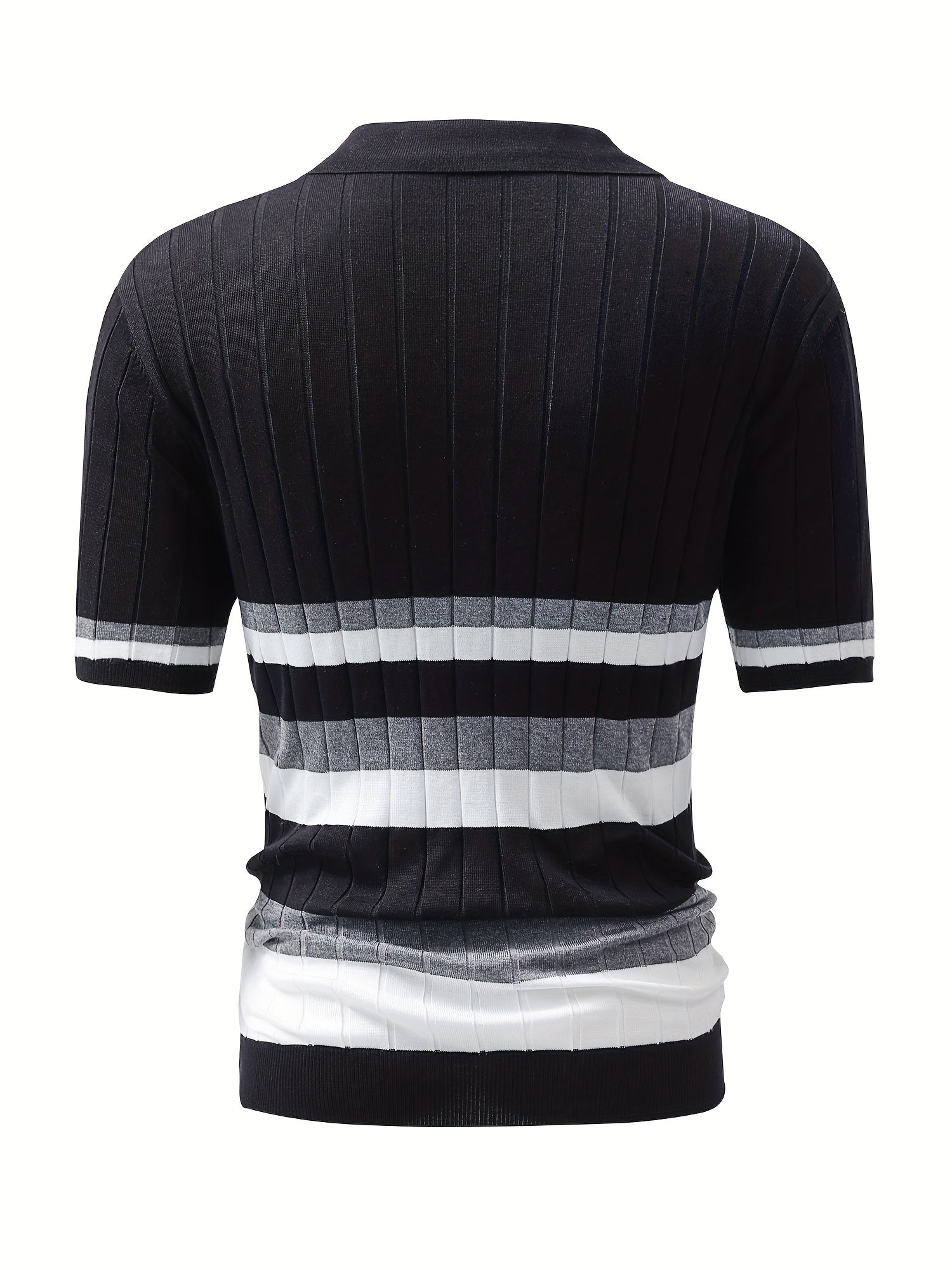 Elegancka koszulka polo z wzorem w paski
