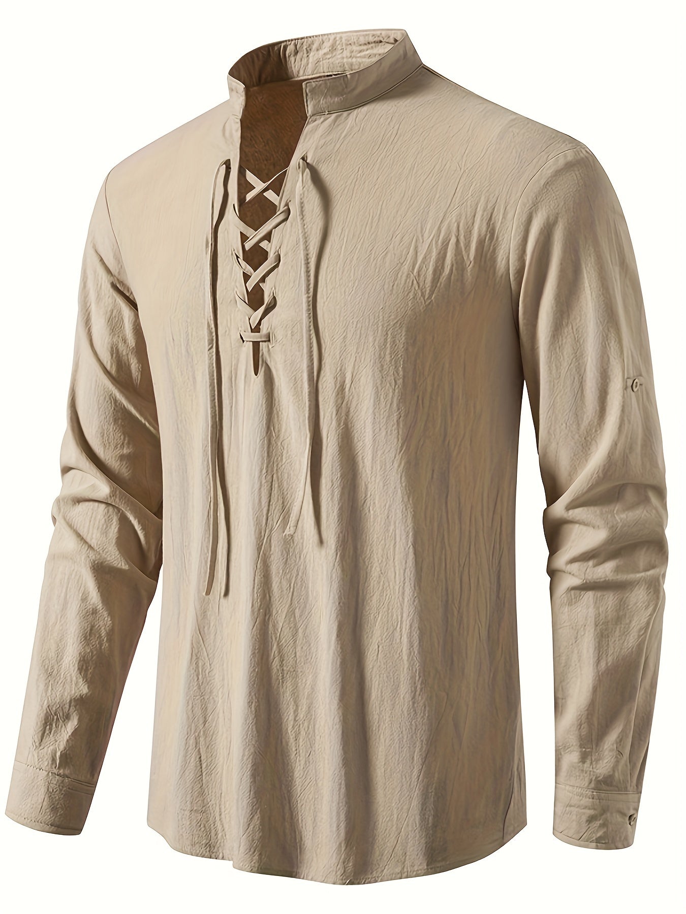 Casualowa koszulka Henley z dęugim rêkawem