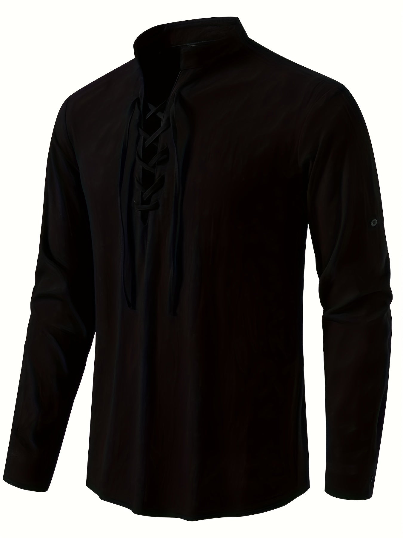 Casualowa koszulka Henley z dęugim rêkawem