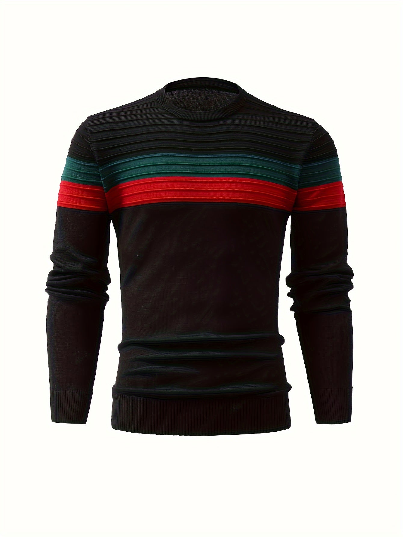 Dzianinowy sweter w paski