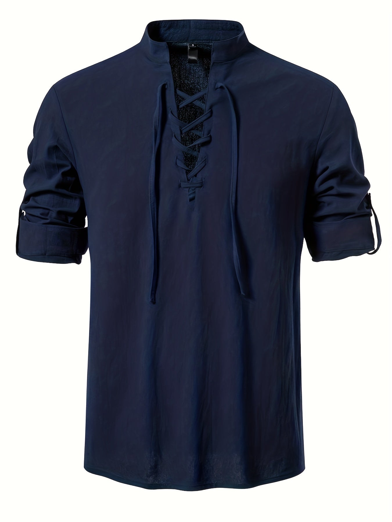 Casualowa koszulka Henley z dęugim rêkawem