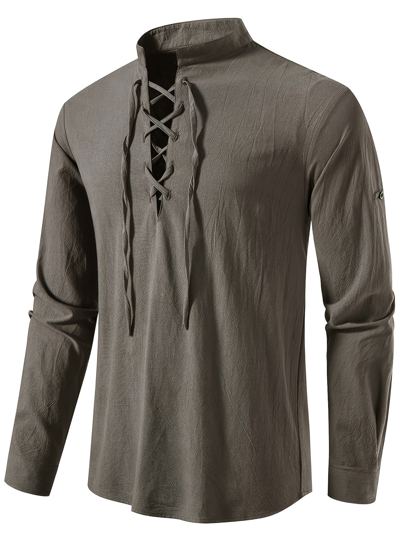 Casualowa koszulka Henley z dęugim rêkawem