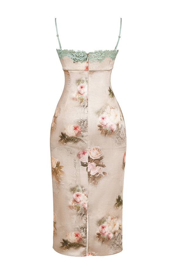 Sukienka midi w stylu vintage w kwiaty