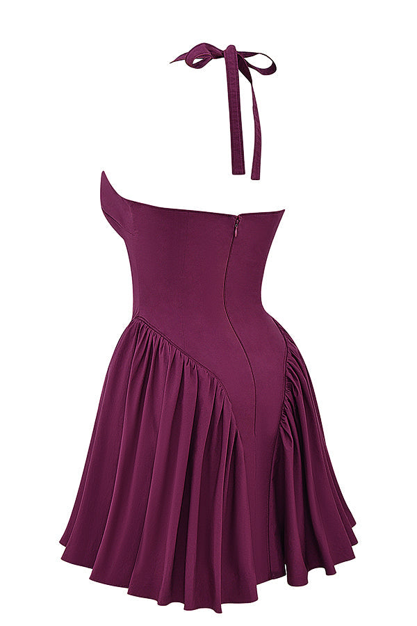 Sukienka mini typu halter