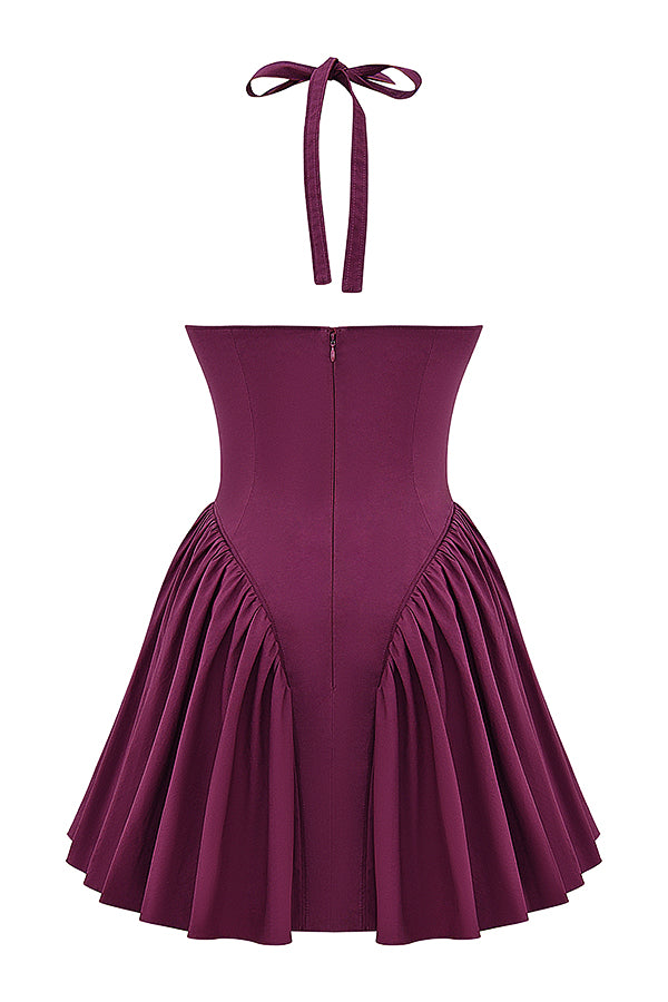 Sukienka mini typu halter