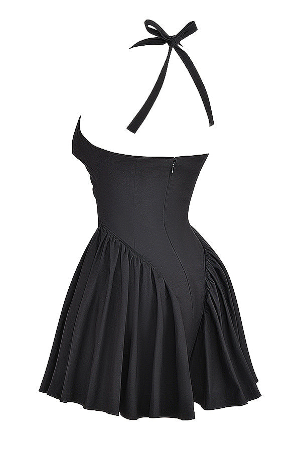 Sukienka mini typu halter