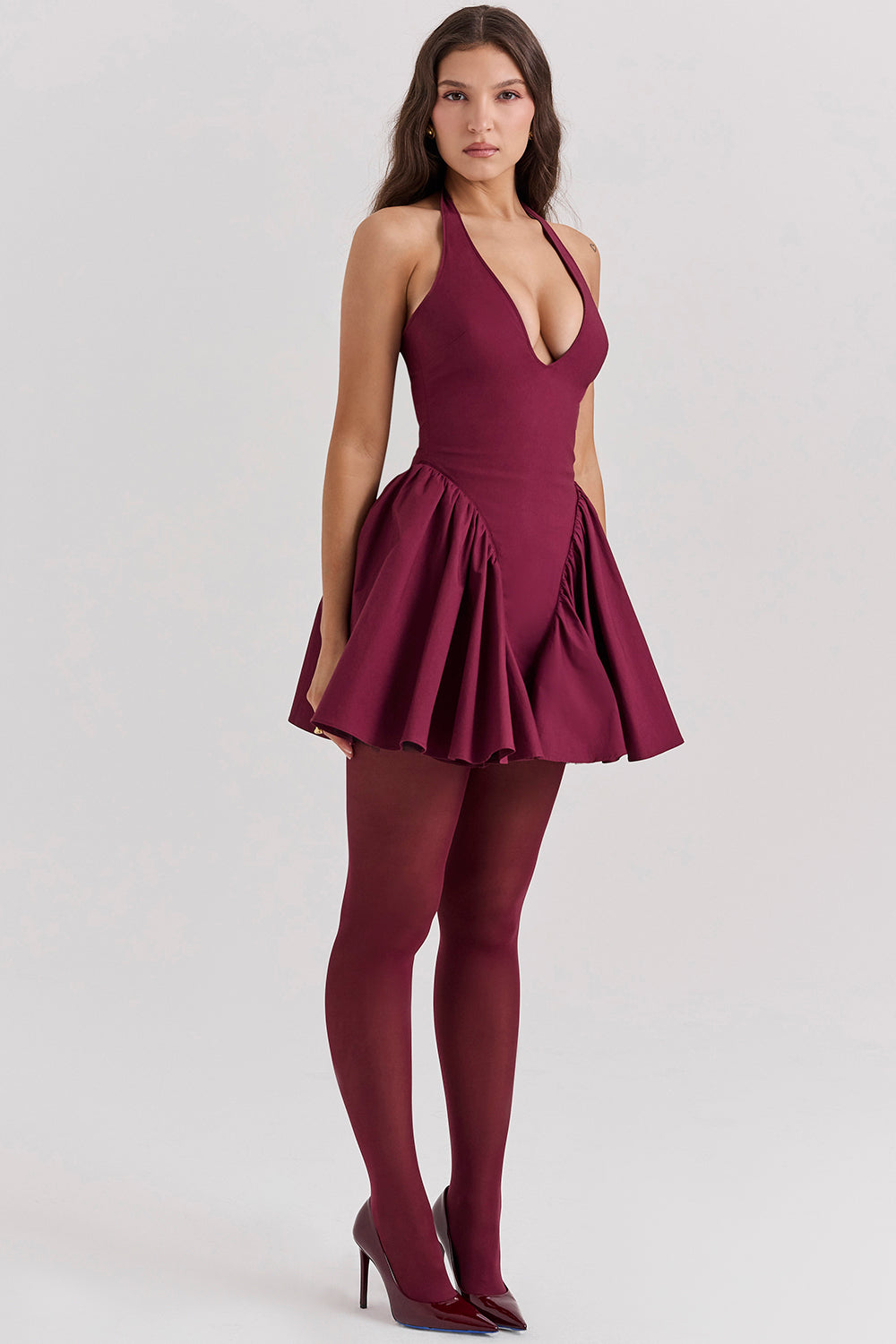 Sukienka mini typu halter